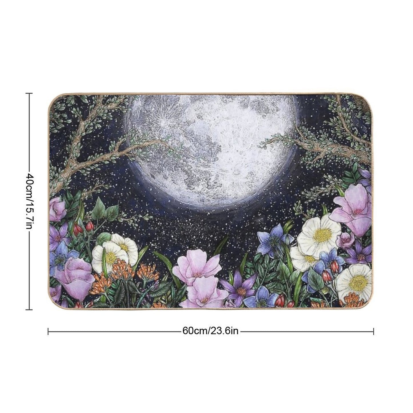 Midnight in The Garden II Bath Mat