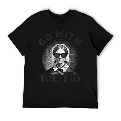 Womens History Nurse Florence Nightingale Go With The Flo T-Shirt