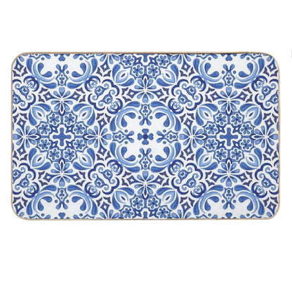 Mediterranean Mosaic Tiles  Azulejos Bath Mat