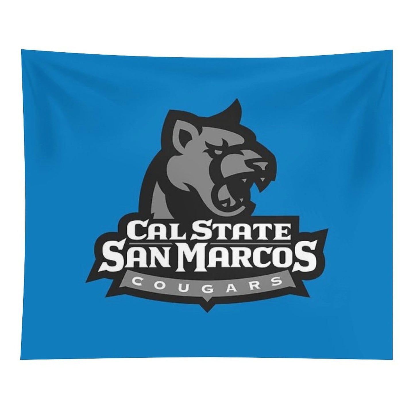 San Marcos Black Cougar Tapestry