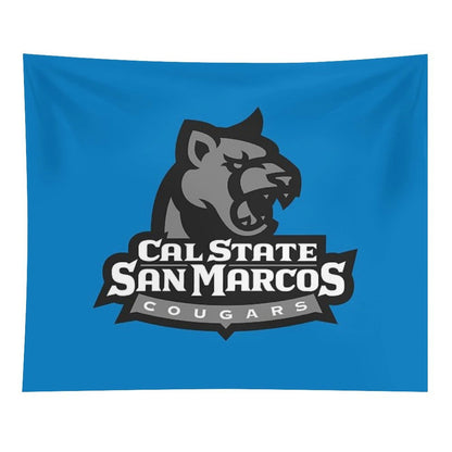 San Marcos Black Cougar Tapestry