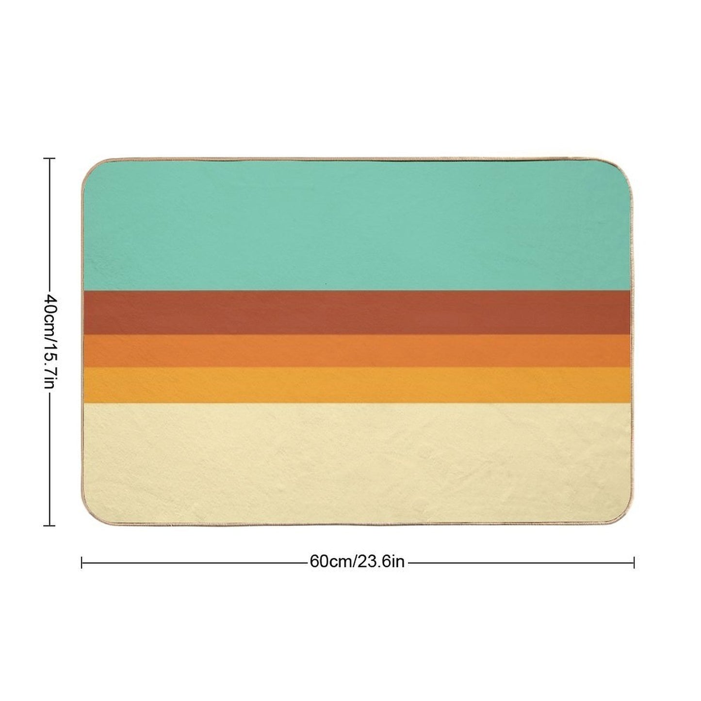 Retro Land  Easy To Clean Bath Mat