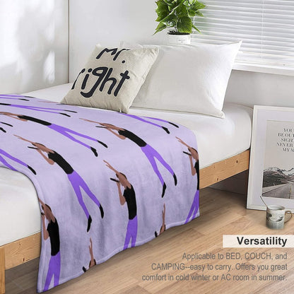 Niall Horan Purple Pants Throw Blanket