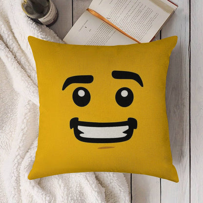 Brick Face - Guy Linen Throw Pillow Cover