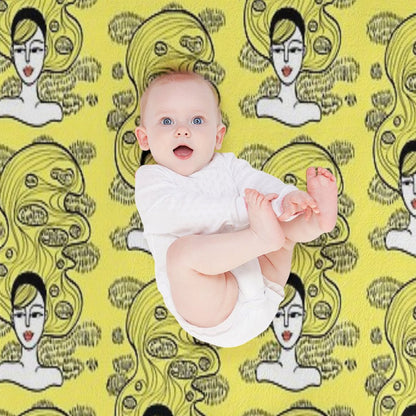 Lemon Grass Throw Blanket