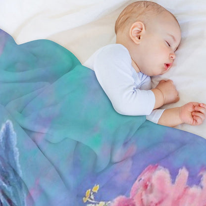 Live A Colorful Life Throw Blanket