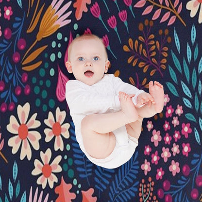 BLISS Flower Field Throw Blanket