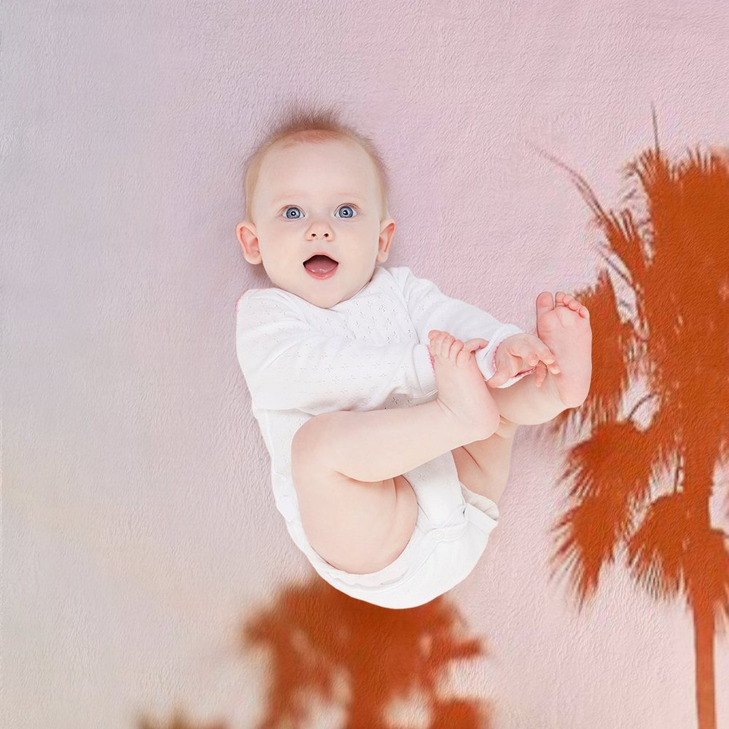 Summer Palms Throw Blanket