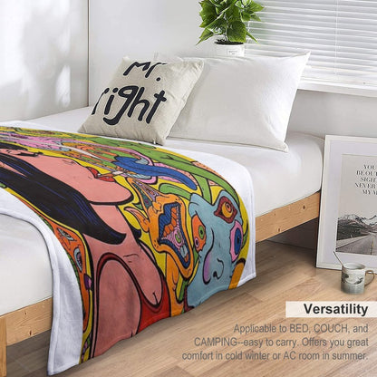 Trip Within My Mind Throw Blanket
