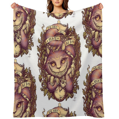 CHESHIRE CAT Throw Blanket