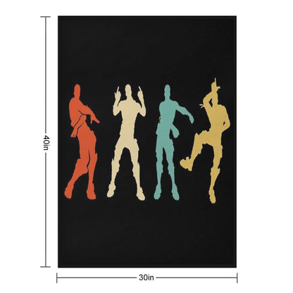 Battle Royale Victory Dance Cool Justice Dance Throw Blanket
