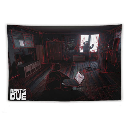 RENT’S DUE Tapestry