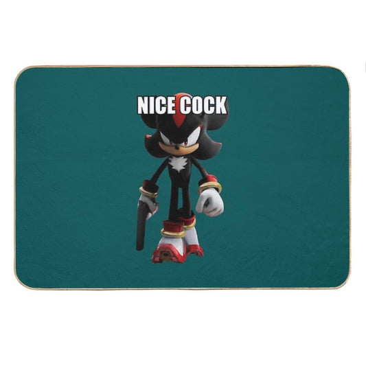 Shadow The Hedgehog Bath Mat
