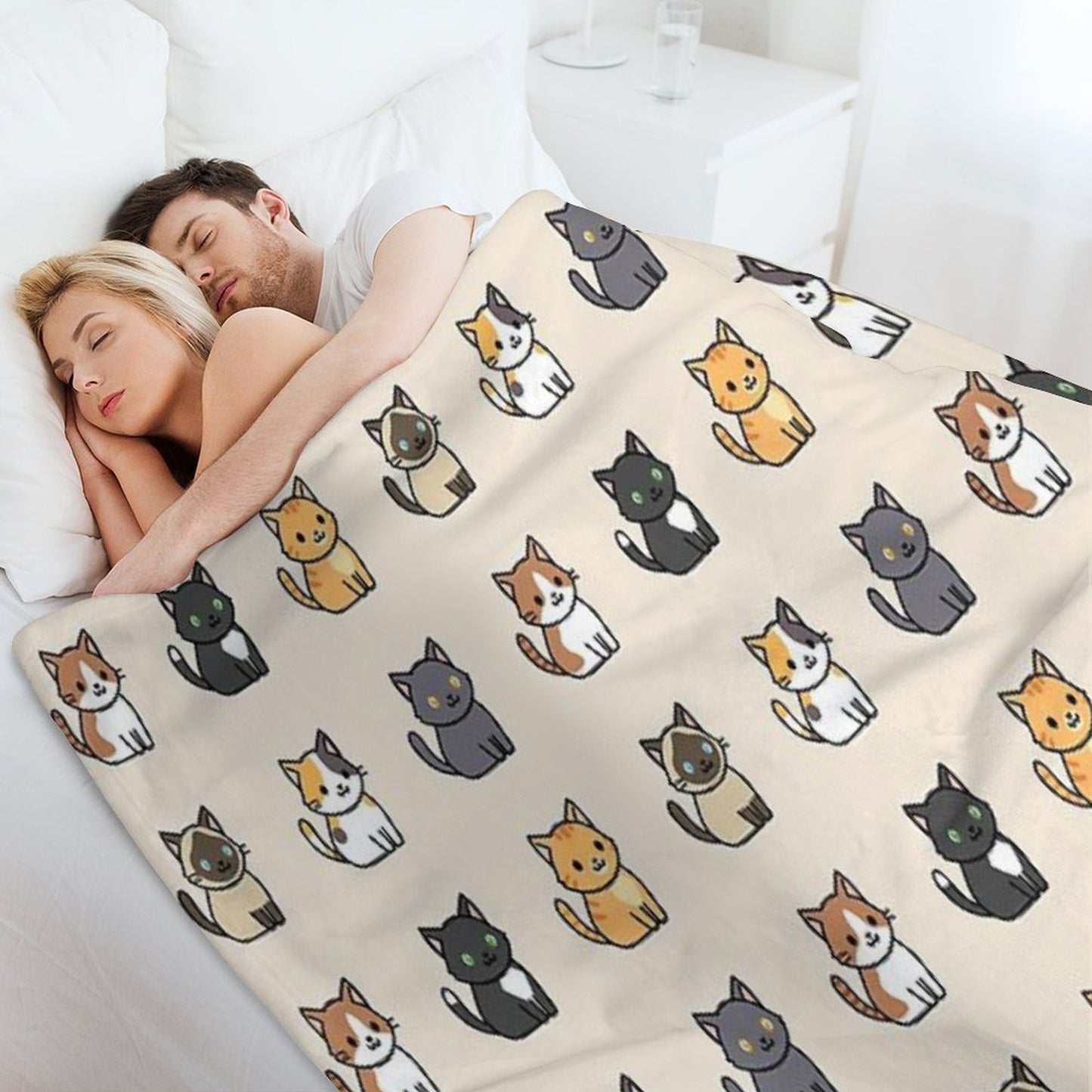 Cute Cats Throw Blanket