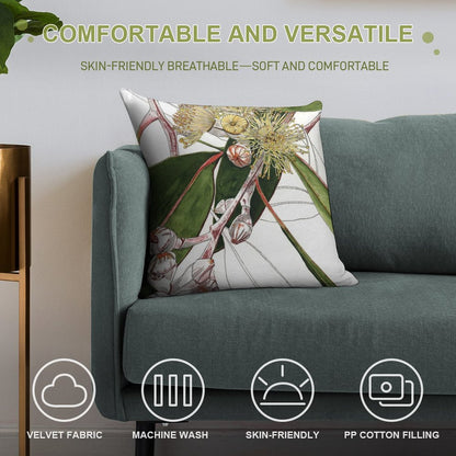 Eucalyptus Mallee Australian Native Soft Gift Ready Throw Pillow