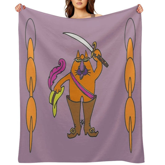 Puss in Boots Throw Blanket
