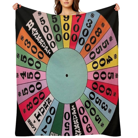 Wheel of Fortune Carnival Wheel (game Show) Throw Blanket