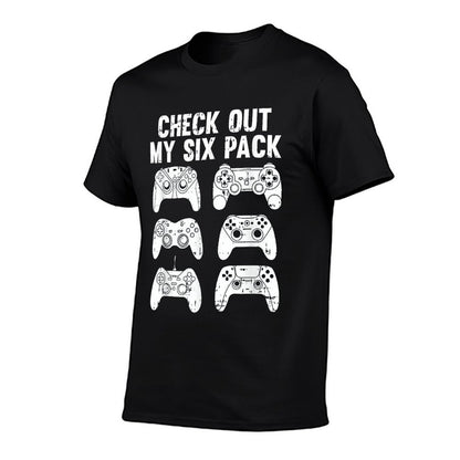 Check Out My Six Pack Gaming Christmas Pajama Funny Gamer  Classic T-Shirt