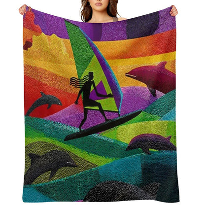 Waves of Grace Throw Blanket