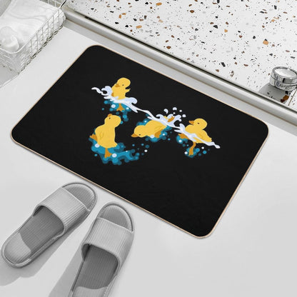 Happy Splashing Ducklings Bath Mat