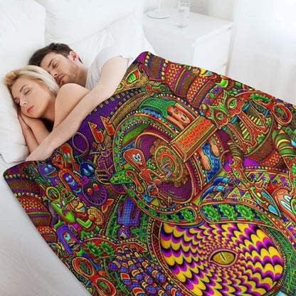 Carnival of The Abyss Throw Blanket