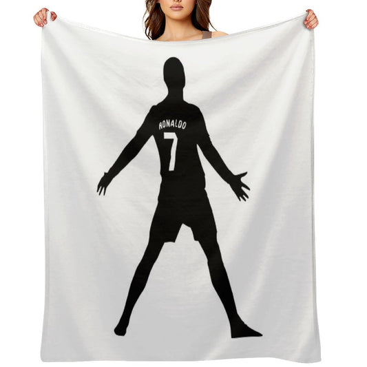 Christiano Ronaldo  CR7  Shadow Design Throw Blanket