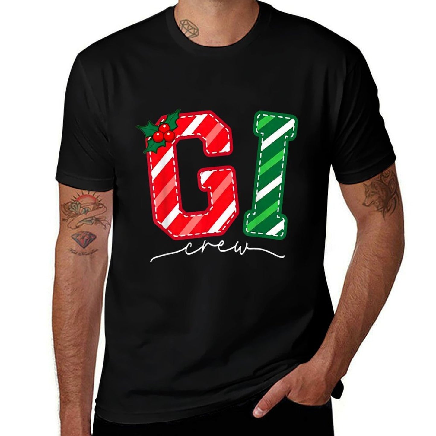 GI Crew Gastroenterology Nurse Endoscopy Tech Christmas  Fade-proof Color T-Shirt