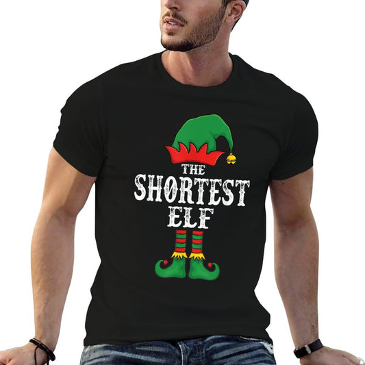 The Shortest Elf Christmas Pajama Idea Family Matching Funny  Quick-drying T-Shirt