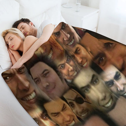 Happy Kazuma Kiryu ) Throw Blanket
