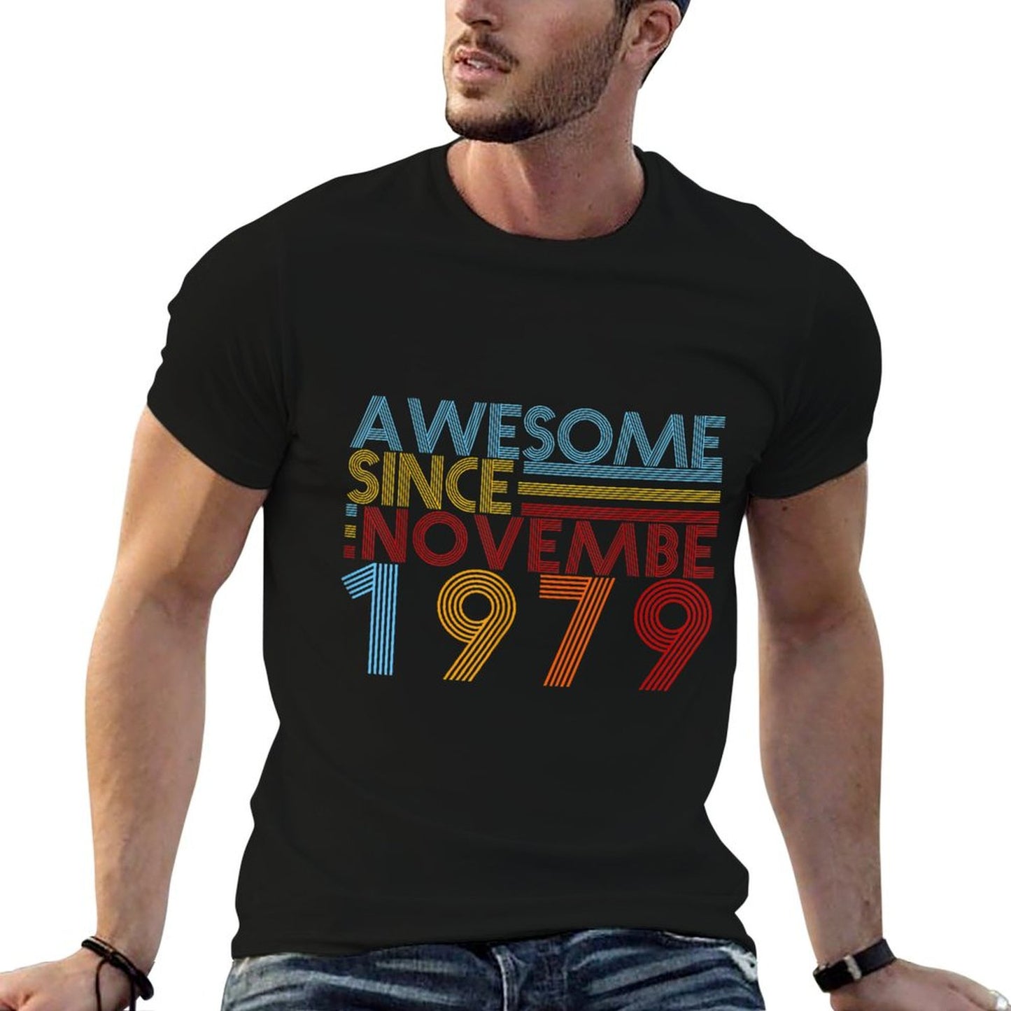 Nov 1979 40 Years Old 40th Birthday Gift For Men Women Kid  Graphic-printed T-Shirt