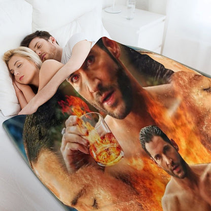 Tom Ellis - Lucifer Is Risen Throw Blanket