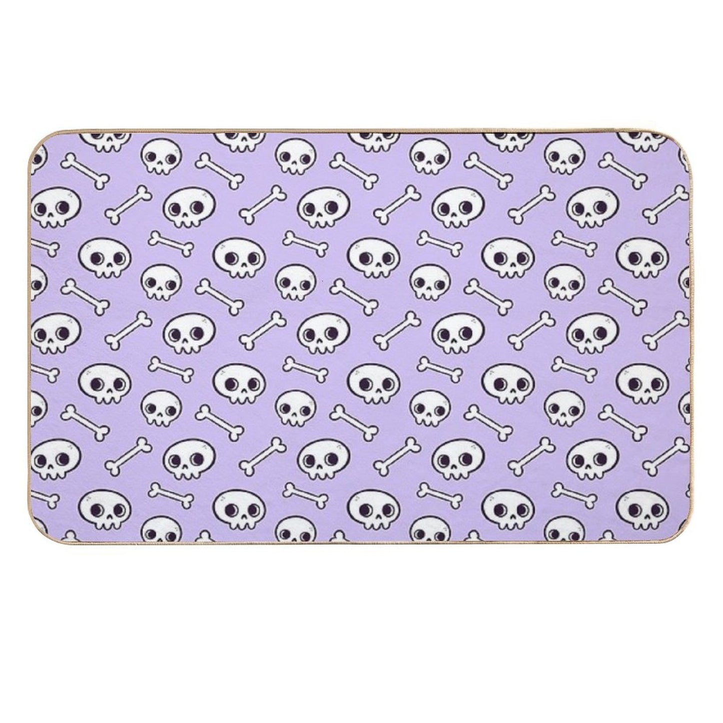 Cute Skulls  Purple  Nikury  High-Traffic Bath Mat