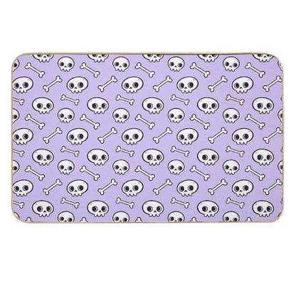 Cute Skulls  Purple  Nikury  High-Traffic Bath Mat