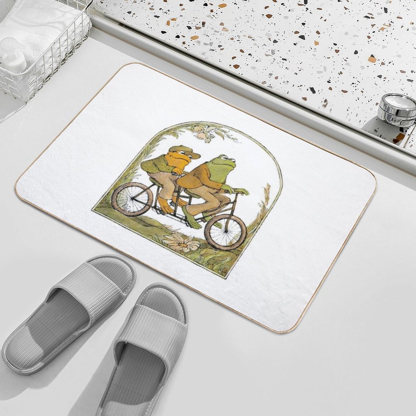 Frog And Toad  Easy To Clean Bath Mat