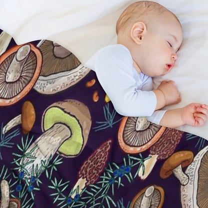 Dark Dream Forest Throw Blanket
