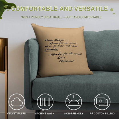 It's A Wonderful Life Movie Quote About Friends Soft Easy Maintenance Throw Pillow