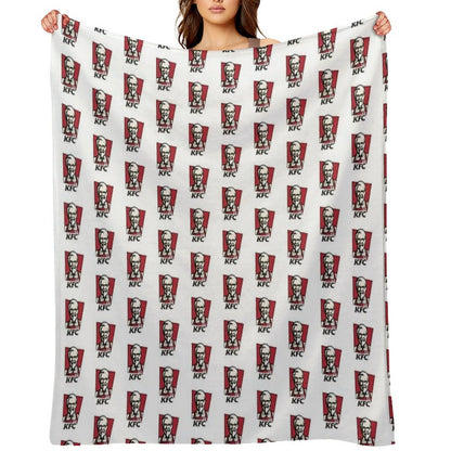 Fast Food Chicken Restaurant KENTUCKY Throw Blanket