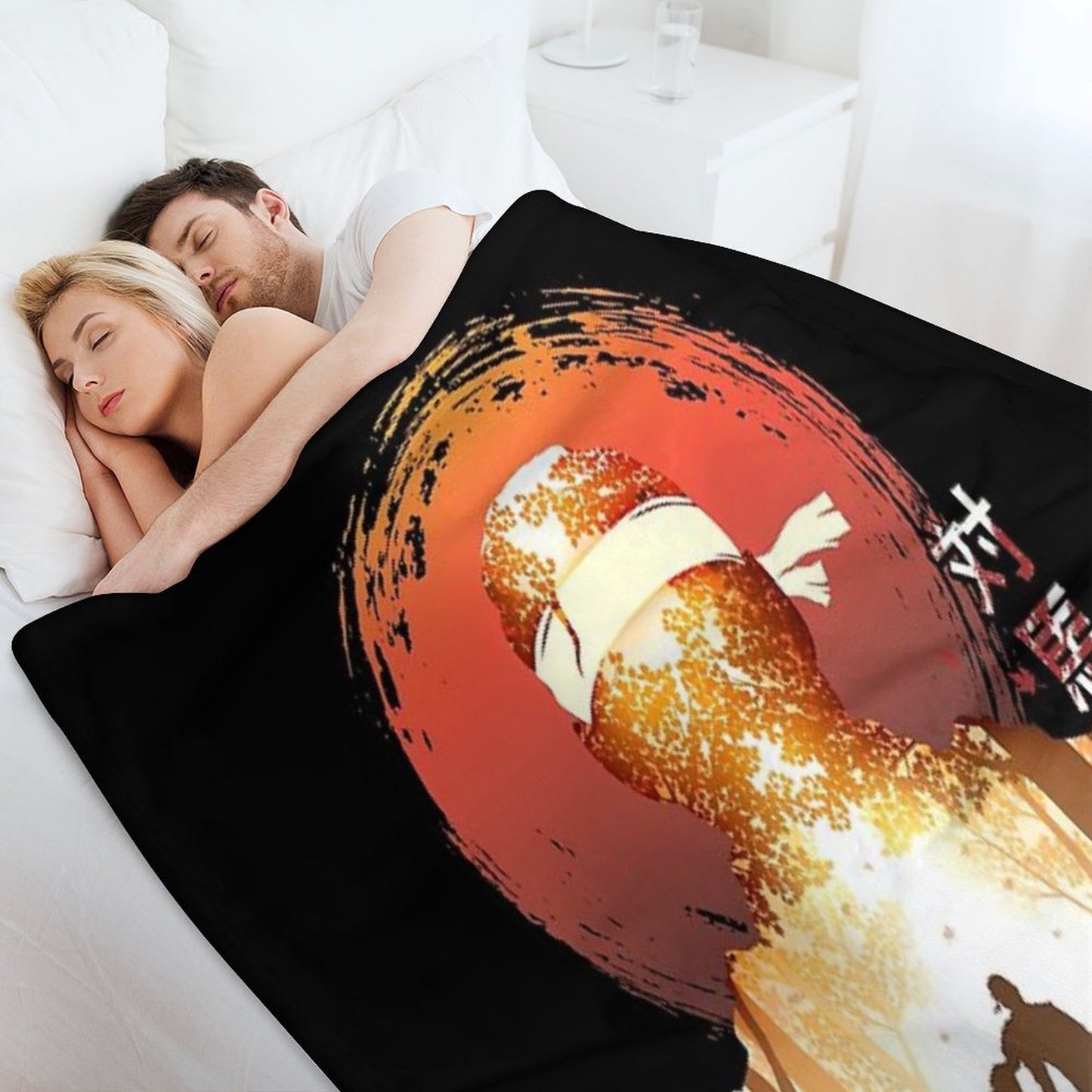 Tsushima Warrior Throw Blanket