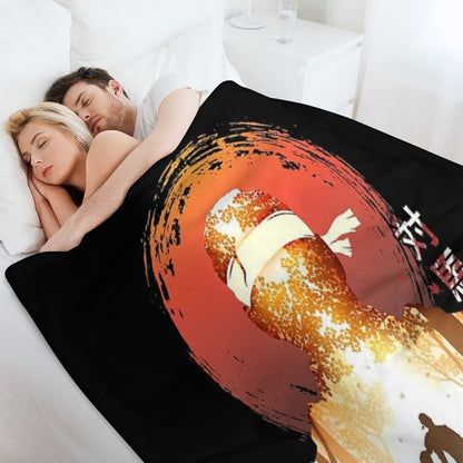 Tsushima Warrior Throw Blanket