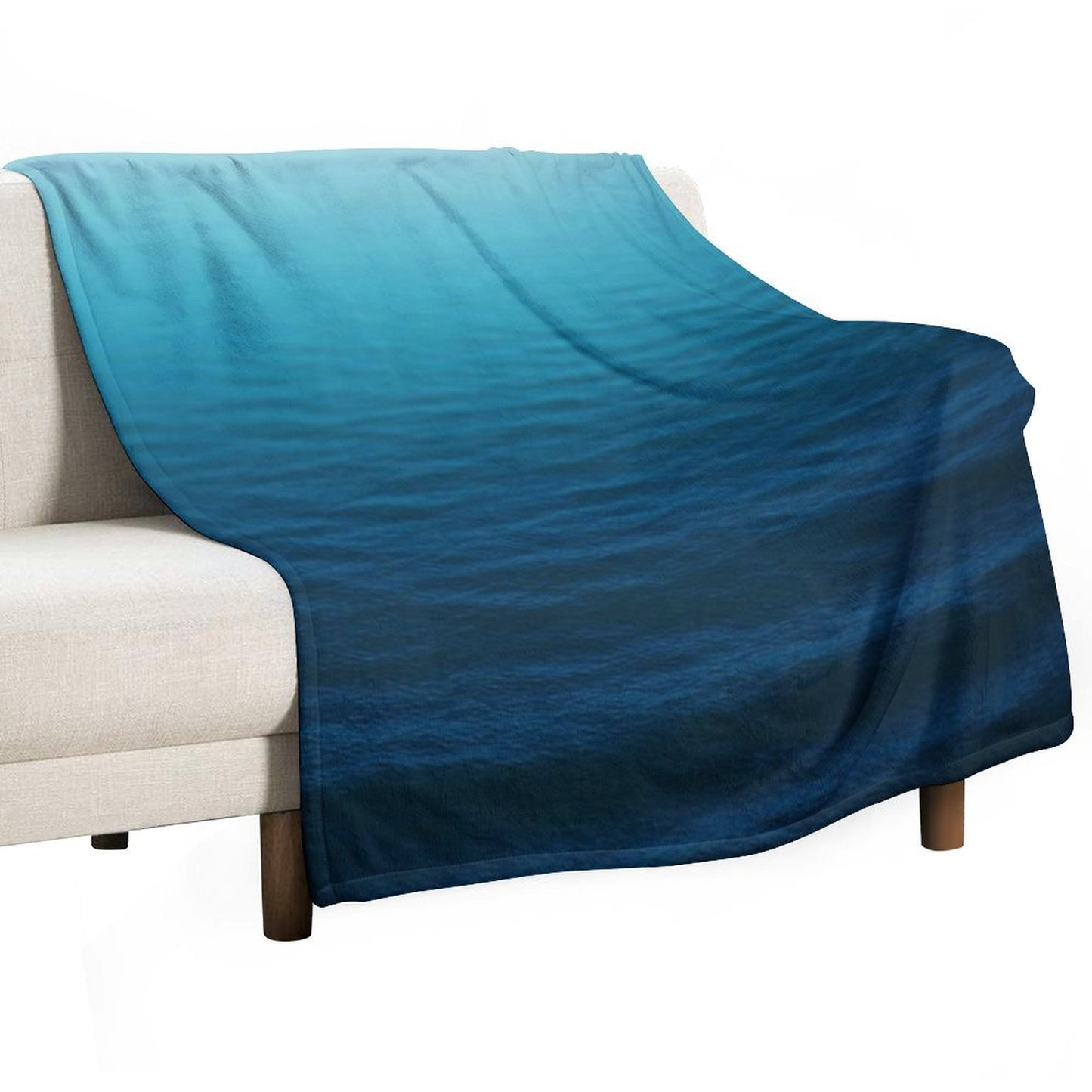 Deep Blue Throw Blanket