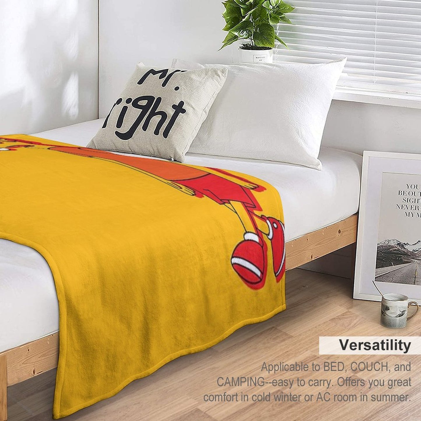 Smithers As Bart (Simpsons) Throw Blanket