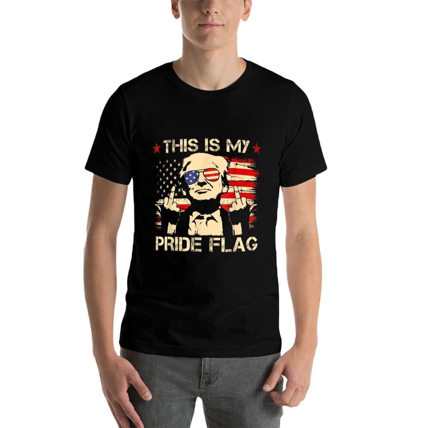 This Is My Pride USA American 4th Of July Patriotic  Breathable T-Shirt