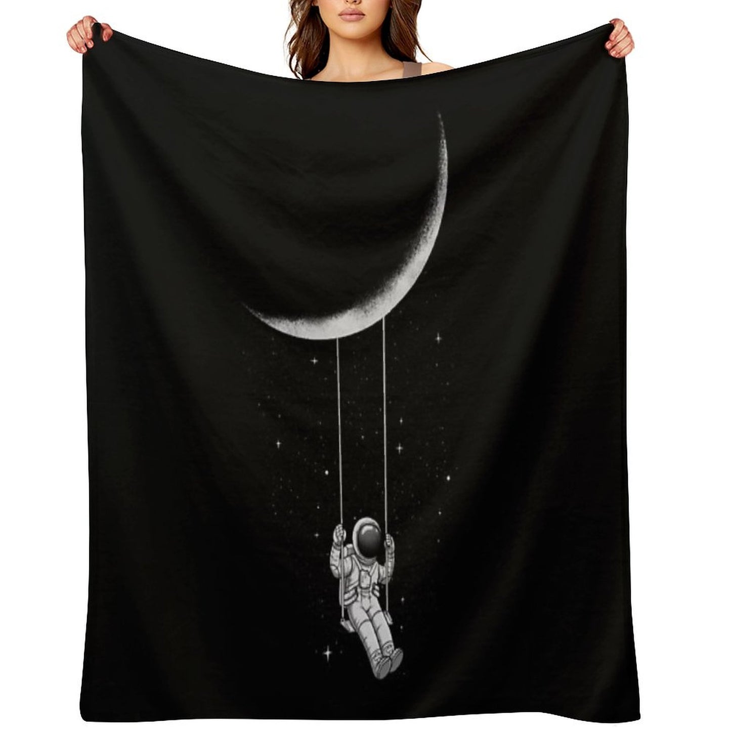 Moon Swing Throw Blanket