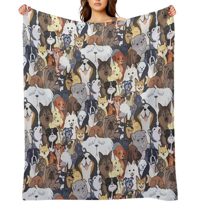 Pupper Party Throw Blanket