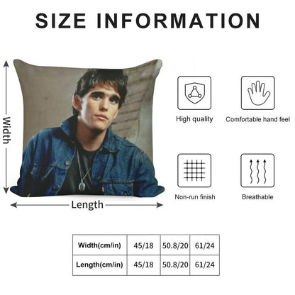 Dally Winston Soft Hidden Zipper Throw Pillow