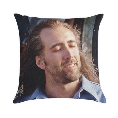 Nicolas Cage Soft Anti-Pilling Throw Pillow