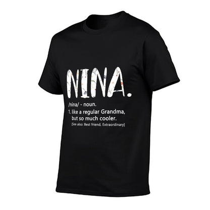Nina Shirts for Women Mothers Day Idea Cute Grandma Nina T-Shirt