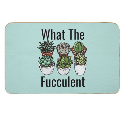 What The Fucculent Funny Meme Bath Mat