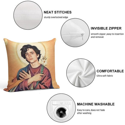 Timothee Chalamet Saint Soft Skin-Friendly Throw Pillow
