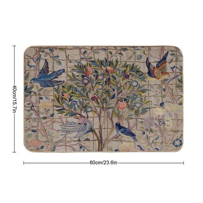 William Morris Kelmscott Trellis Embroidery Bath Mat
